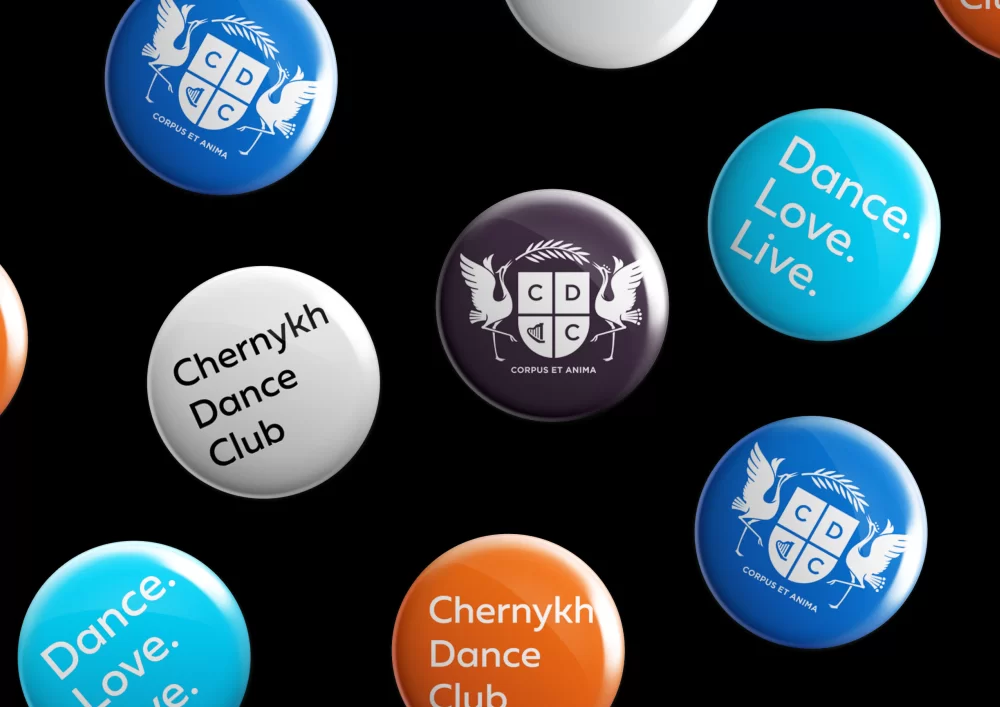 Айдентика клуба танцев CHERNYKH DANCE CLUB