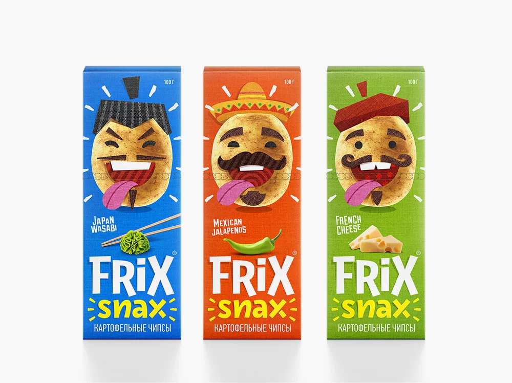 Упаковка и стиль для чипсов | FRIX SNAX