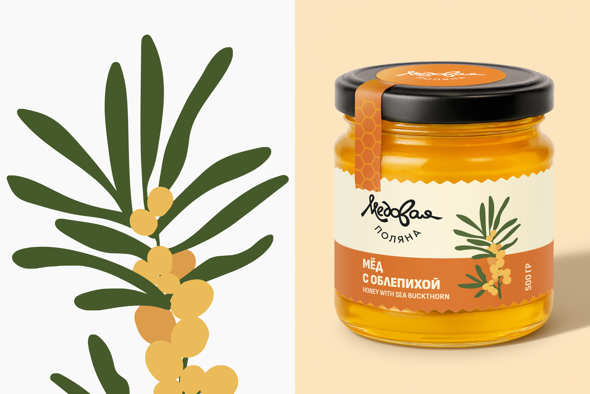 Дизайн упаковки | МЕДОВАЯ ПОЛЯНА